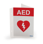 Philips AED wall sign - Red